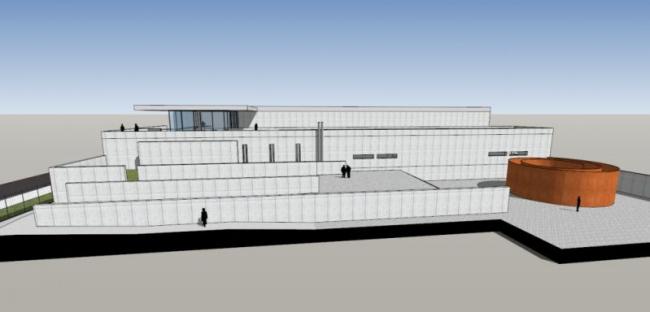 SketchUp Cultural Model of the Pulitzer Foundation Art Museum: Modern Architecture by Tadao Ando
