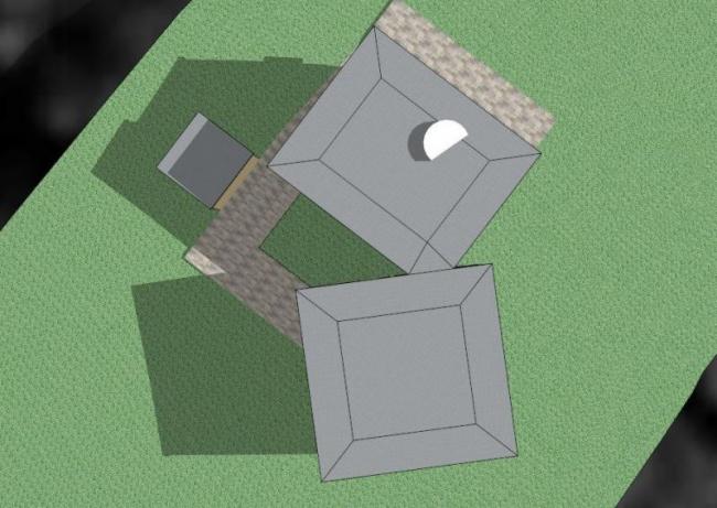 Modern Low-Rise Residential Model in SketchUp Inspired by Louis Kahn