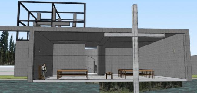SketchUp Cultural Model: Water Church by Tadao Ando – Multi-Story Modern Architecture