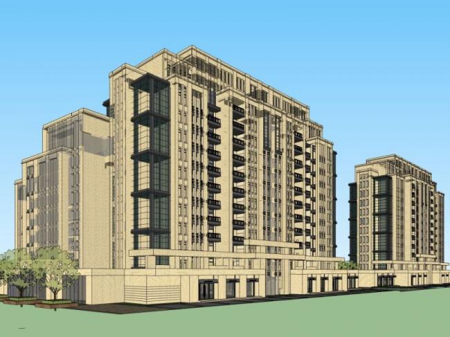 SketchUp Residential Models: High-Rise and Classical Style Buildings