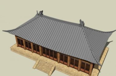 SketchUp Model of Multi-Story Ancient Chinese Architecture-BIM WORLD