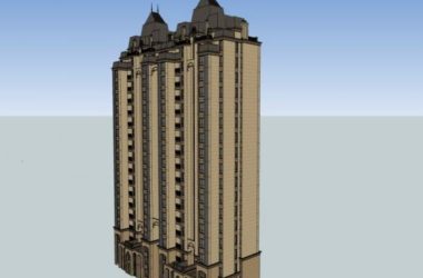 SketchUp Residential Models: Classical High-Rise Apartment Designs-BIM WORLD