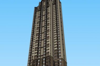 Classical Style Super-Tall Residential Model in SketchUp-BIM WORLD