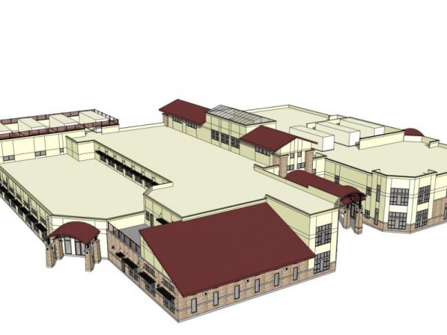 SketchUp Business Model: Modern Commercial Architecture Design
