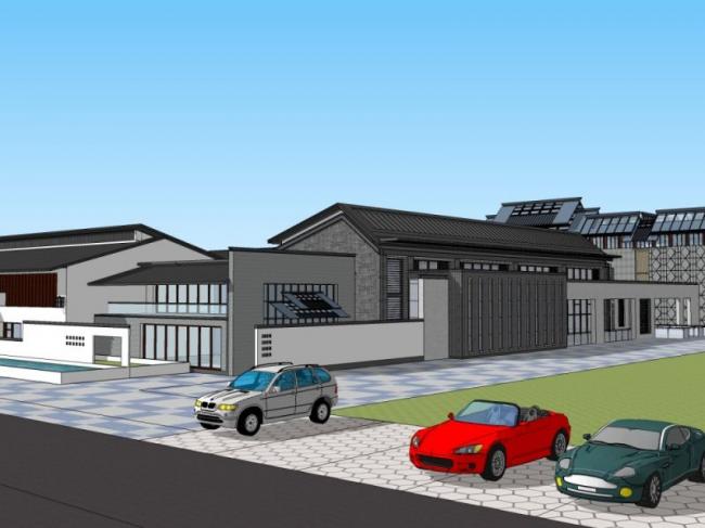 SketchUp Business Model: Designing a Chinese-Style Courtyard