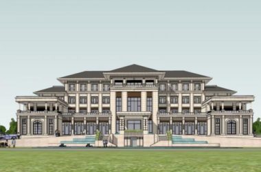 Classical Multi-Story Hotel and Clubhouse Model in SketchUp-BIM WORLD
