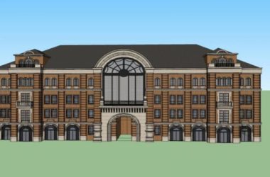 SketchUp Business Model: Multi-Story Classical Style Clubhouse Design-BIM WORLD
