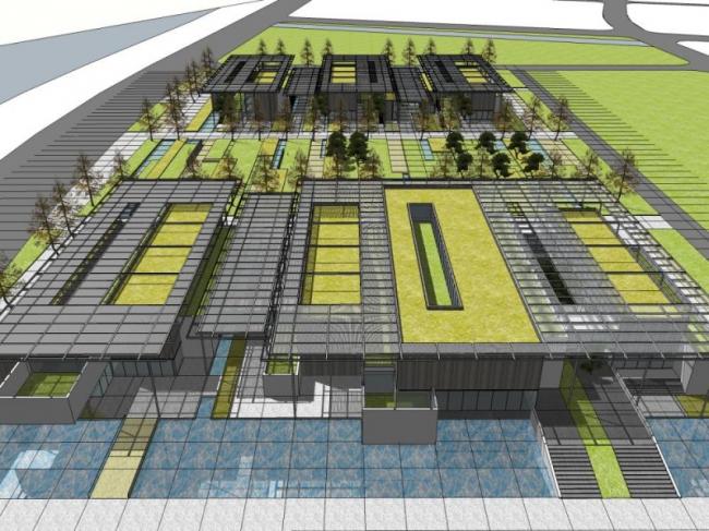 SketchUp Business Model: Modern-Style Sales Center Design
