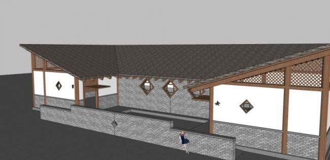 Sketchu Industrial Building Featuring Multi-Story Chinese-Style Public Restrooms