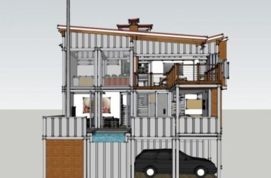 Modern Single-Family Residence Model in SketchUp-BIM WORLD