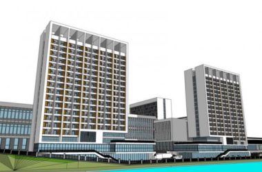 Modern Multi-Story Hospital Model in SketchUp-BIM WORLD