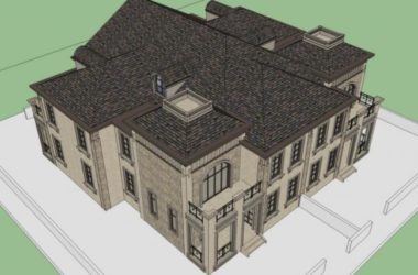 SketchUp Business Model: Combining Clubhouse and Classical Design Styles-BIM WORLD