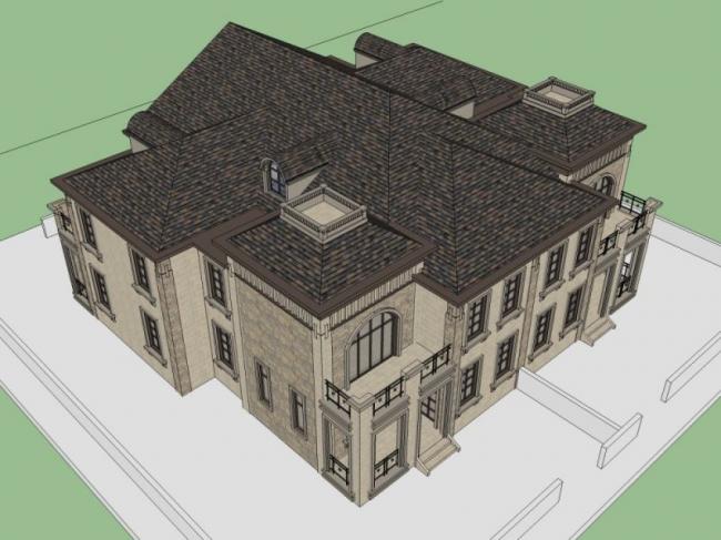 SketchUp Business Model: Combining Clubhouse and Classical Design Styles