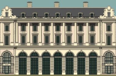 SketchUp Business Model: Classical Multi-Story Clubhouse Design-BIM WORLD
