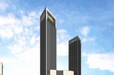 SketchUp Complex Model: Modern Super High-Rise Commercial Building-BIM WORLD