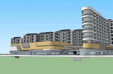 SketchUp Complex Model: Multi-Story Modern Commercial and Residential Building-BIM WORLD