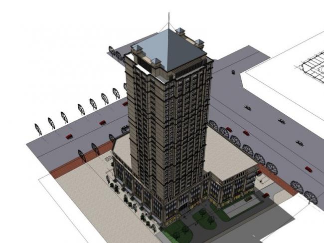 SketchUp Business Model: Designing Modern Super High-Rise Commercial Buildings