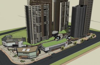 SketchUp Complex Model: Modern Super High-Rise Commercial Building-BIM WORLD