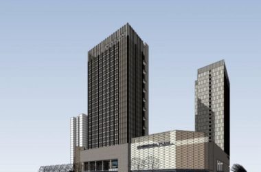SketchUp Complex Model: Modern Super High-Rise Commercial Tower-BIM WORLD
