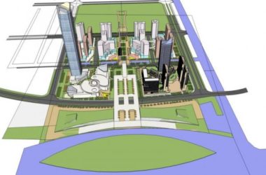 SketchUp Model of a Modern Super High-Rise Commercial Complex Featuring Offices, Hotel, and Residential Spaces-BIM WORLD