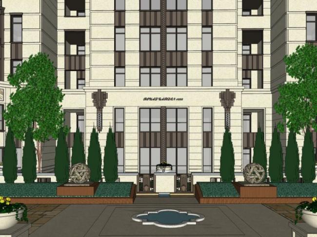 SketchUp Business Model: Modern Multi-Story Clubhouse Design