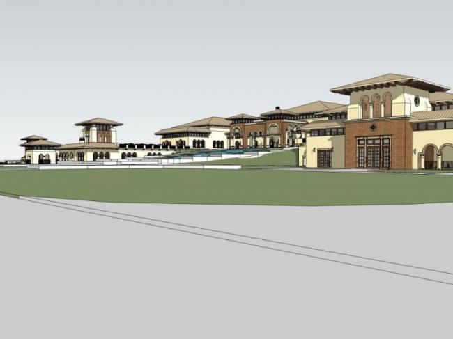 Classical Multi-Story Hotel Model in SketchUp