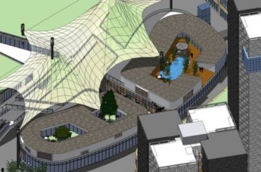 SketchUp Complex Model: Multi-Story Modern Commercial and Residential Building-BIM WORLD