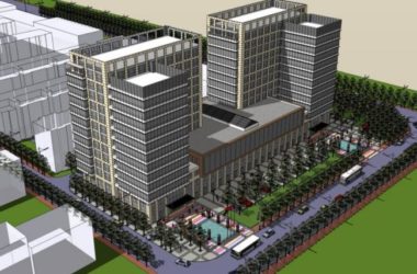 Modern Multi-Story Office Building Model in SketchUp-BIM WORLD