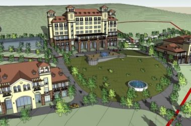 SketchUp Multi-Story Hotel Model in Mediterranean Classical Style-BIM WORLD