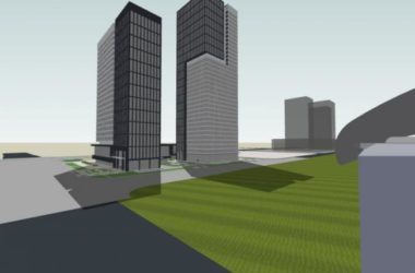 SketchUp Model of a Modern Super High-Rise Office Building-BIM WORLD
