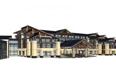 SketchUp Multi-Story Hotel Model Featuring Traditional Chinese Architecture-BIM WORLD