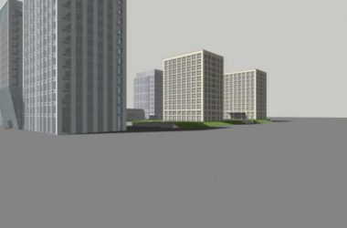 Modern High-Rise Office Building Model in SketchUp-BIM WORLD