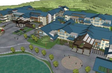 SketchUp Multi-Story Chinese Style Resort Hotel Model-BIM WORLD