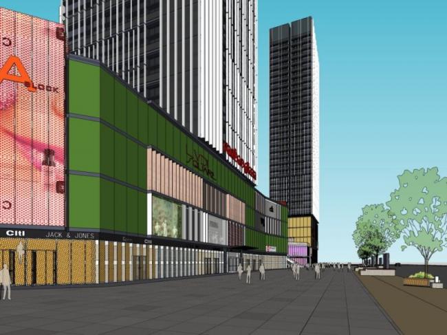 SketchUp Complex Model: Modern Super High-Rise Commercial and Residential Tower