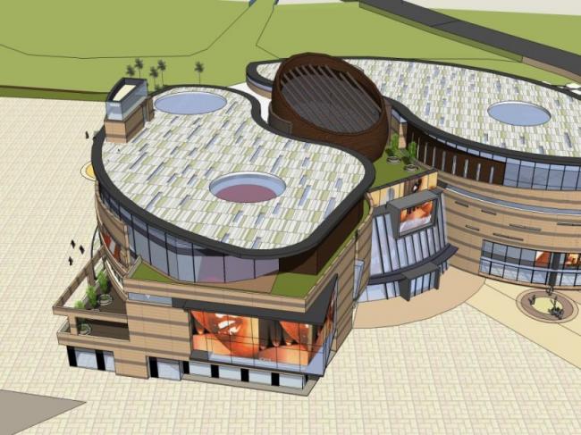 Modern Multi-Story Commercial Complex Designed in SketchUp