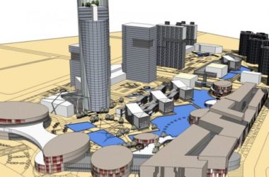 SketchUp Model of a Modern Super High-Rise Urban Complex: Residential and Office Spaces-BIM WORLD