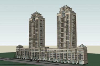 SketchUp Complex Model: Multi-Story Urban Residential and Commercial Complex in Classical Style-BIM WORLD