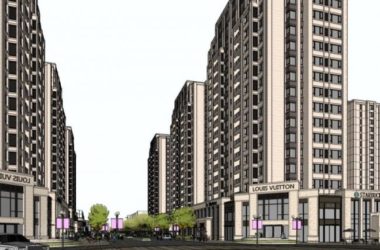 SketchUp Model of a Classical High-Rise Residential Building with Ground Floor Commercial Space-BIM WORLD