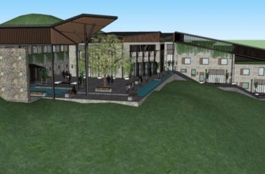 SketchUp Model of a Mountain-Style Low-Rise Hotel with Chinese Design Elements-BIM WORLD