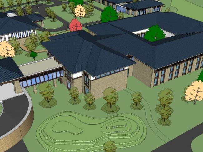 Modern Resort Hotel Model in SketchUp