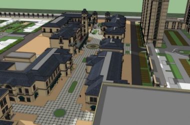 SketchUp Complex Model: Multi-Story Commercial, Residential, and Office Building in Classical Style-BIM WORLD