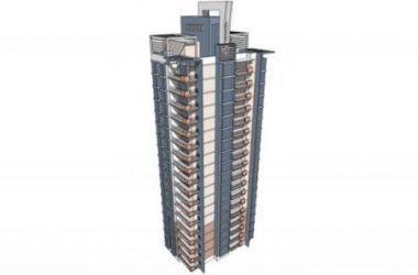 Modern High-Rise Residential Buildings | SketchUp Architectural Model-BIM WORLD