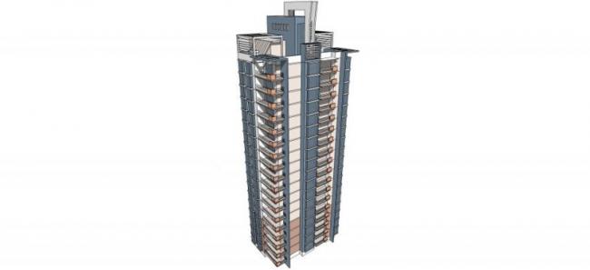Modern High-Rise Residential Buildings | SketchUp Architectural Model