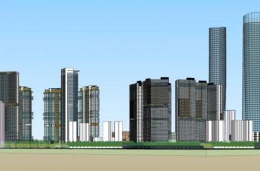 SketchUp Complex Model: Modern Super High-Rise Commercial, Office, Hotel, and Residential Tower-BIM WORLD