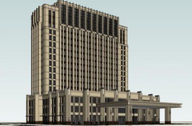 SketchUp Business Model: Modern Commercial Architecture Design-BIM WORLD