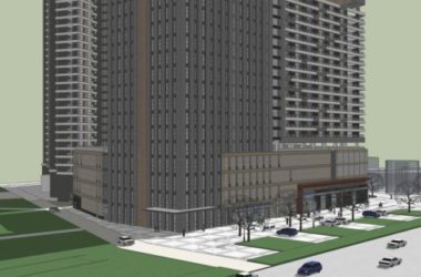 SketchUp Complex Model: Modern Super High-Rise Residential and Office Building-BIM WORLD
