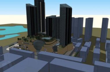 SketchUp Model of a Modern Super High-Rise Commercial, Residential, and Office Complex-BIM WORLD