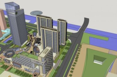 SketchUp Complex Model: Modern Super High-Rise Commercial, Office, Hotel, and Residential Tower-BIM WORLD