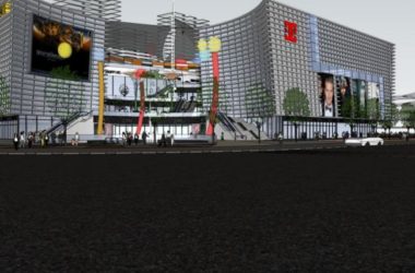 SketchUp Complex Model: Multi-Story Modern Commercial Building-BIM WORLD