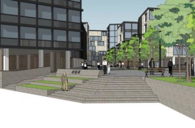 Modern Multi-Story Office Building Model in SketchUp-BIM WORLD